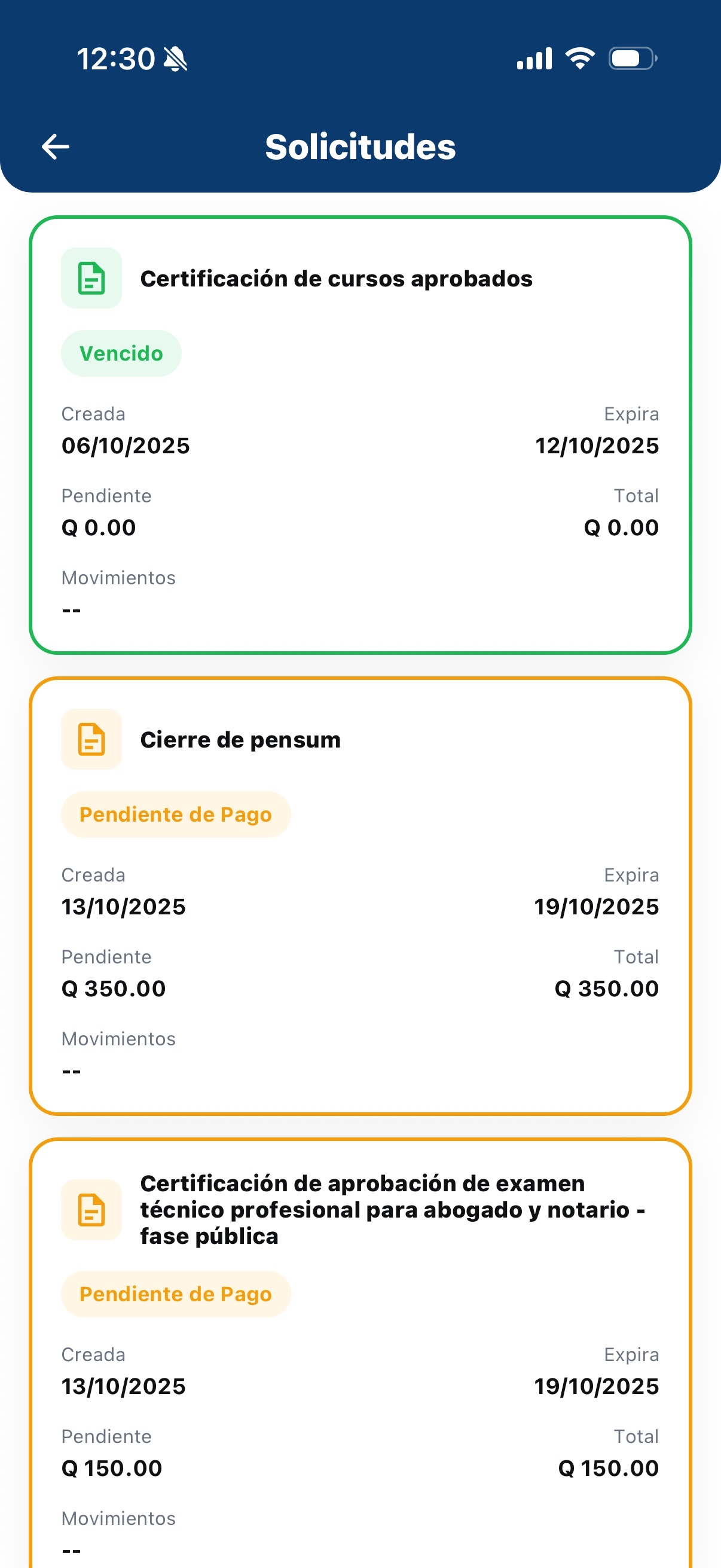 Universidad Importante del País app